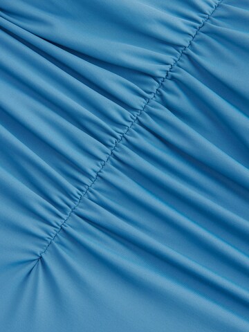 Next Bustier Badpak in Blauw