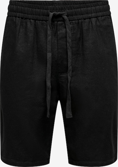 Pantaloni 'Linus' Only & Sons pe negru, Vizualizare produs
