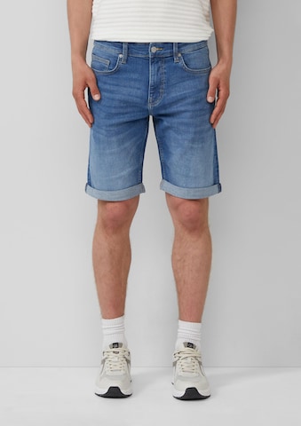 QS Regular Shorts 'John' in Blau: Vorderseite