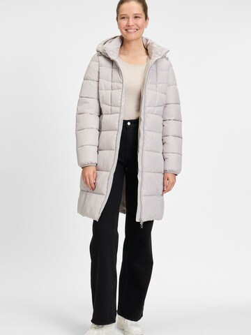 Covered Winter Coat 'Nika' in Grey