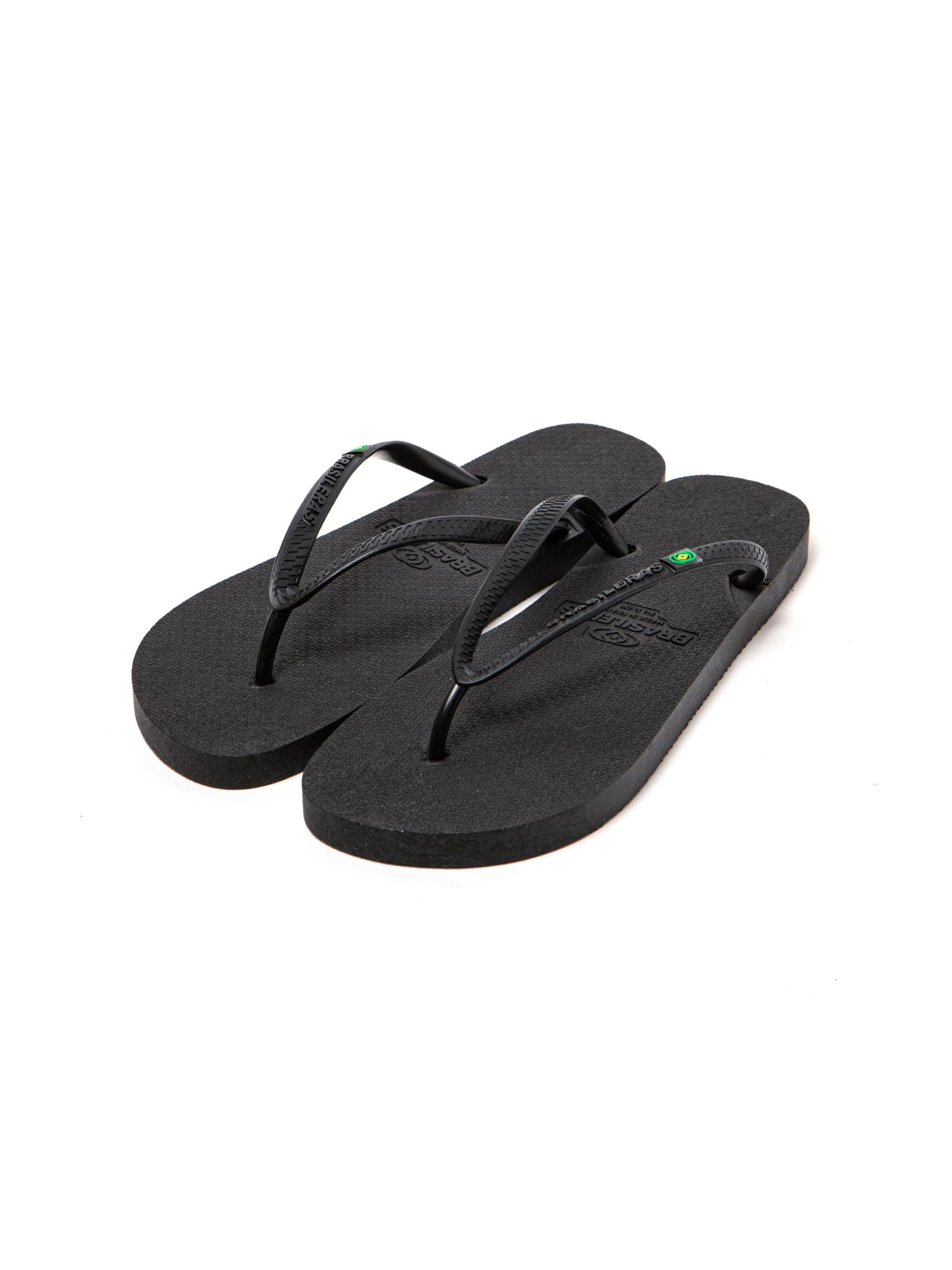 Brasileras - Chinelos de dedo 'Re Walk W' em preto