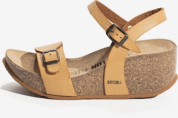 Bayton - Sandalias 'AVON' en amarillo: frente