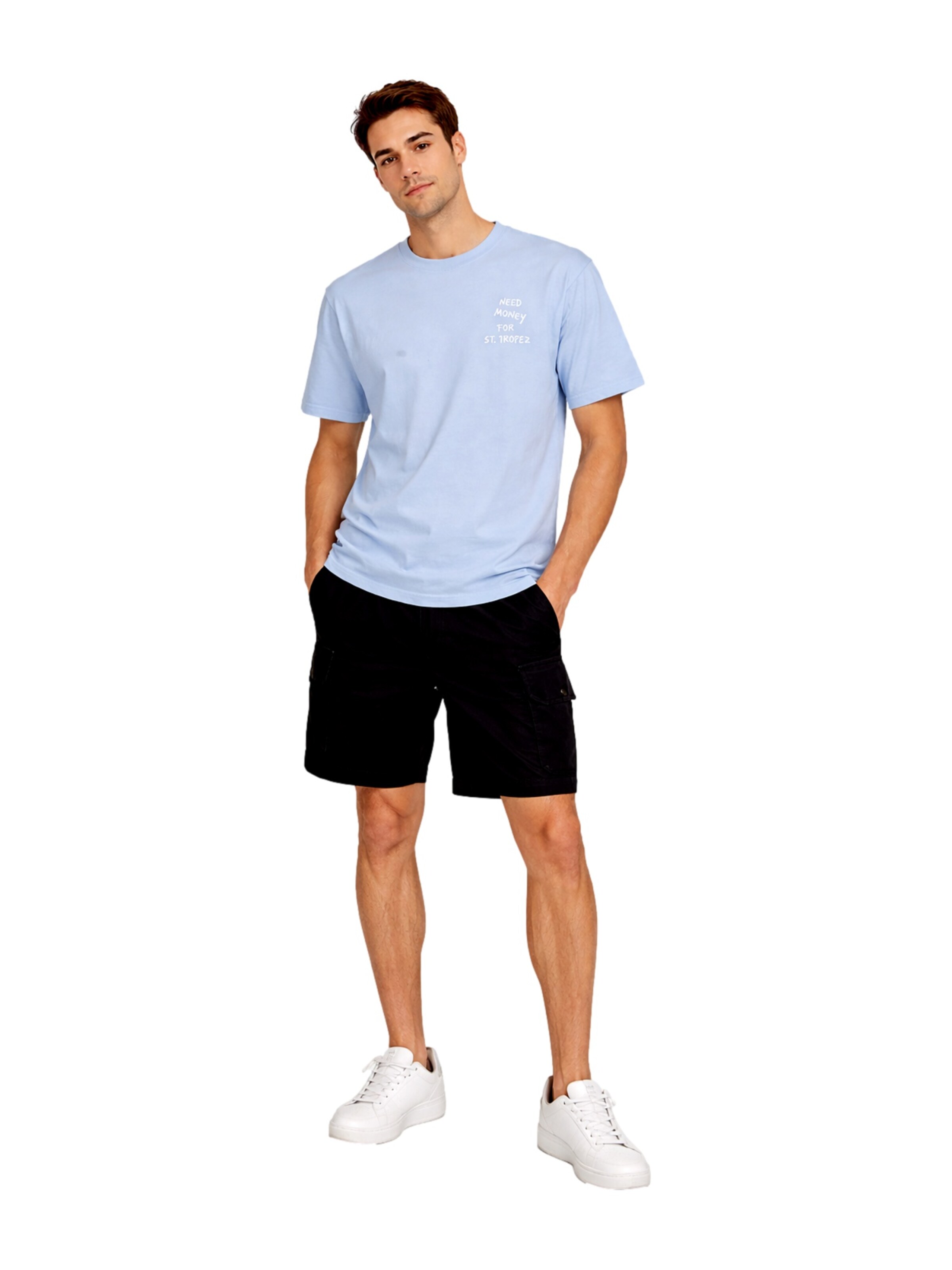 Only & Sons T-Shirt 'Money Life' in Blau