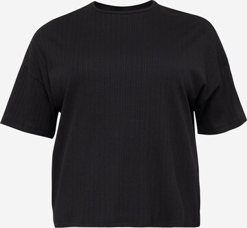 Noisy May Curve Koszulka 'MAE' w kolorze czarny: przód