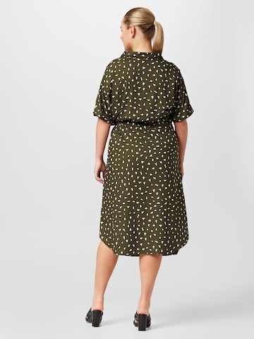 ABOUT YOU Curvy Shirt dress 'Marianne' in Green