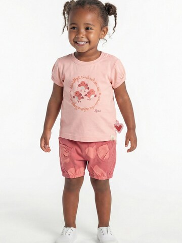 SIGIKID Shirt 'T-Shirt Pink Birds' in Pink