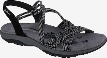 Sandales 'Skechers Reggae Slim - Turn It Up' SKECHERS en noir : devant