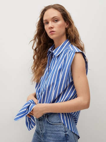 MANGO Bluse 'FLORI' in Blau: predná strana