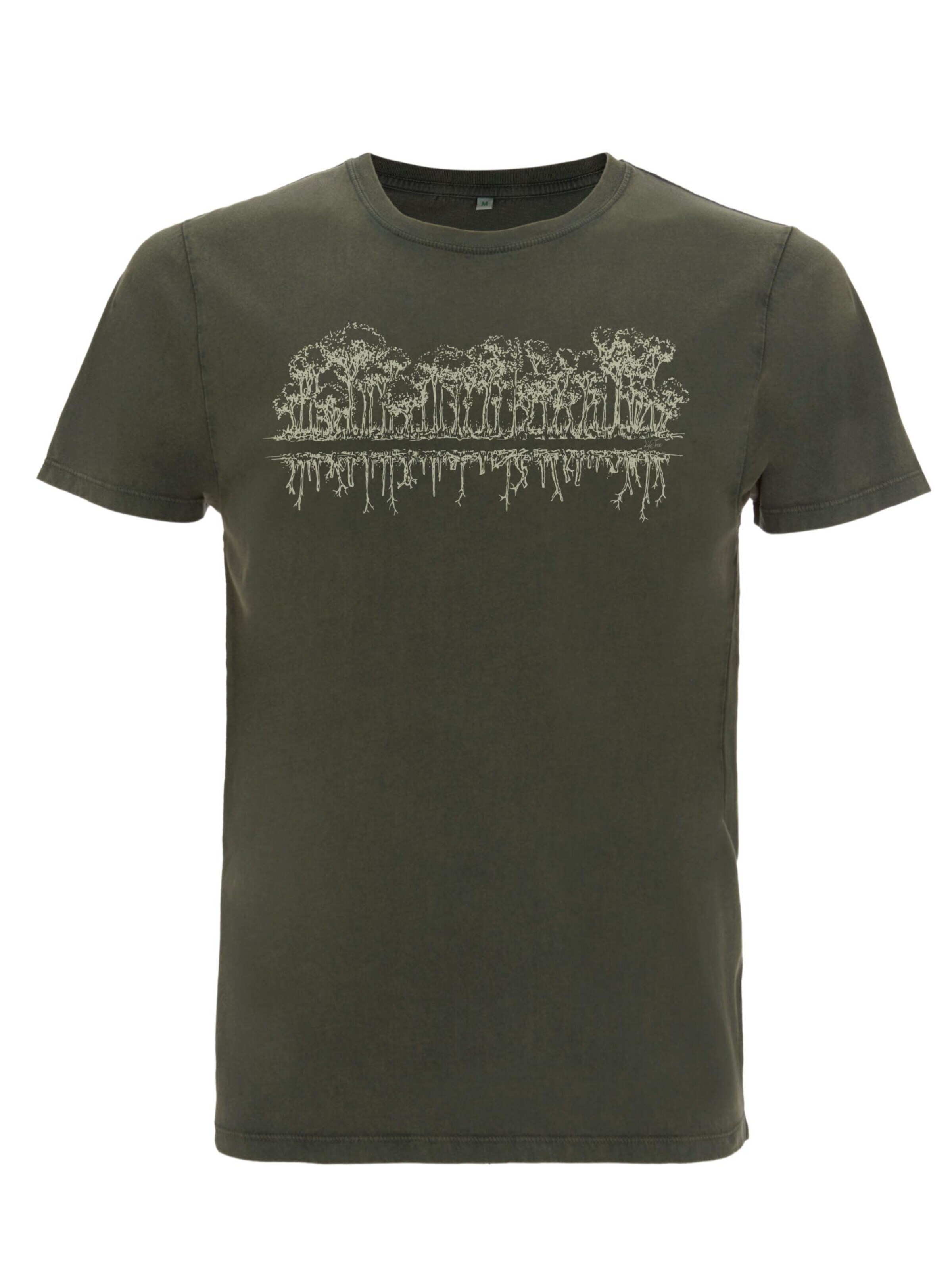Life-Tree Shirt 'Fairwear Organic Mirror'‌‌‌‌‌‌‌‌‌‌ in Grün: Vorderseite