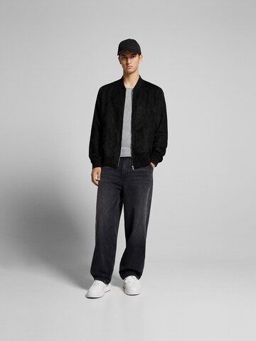 Geacă de primăvară-toamnă de la Bershka pe negru