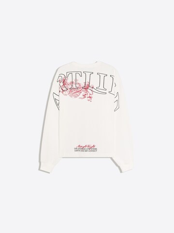 Bershka Majica | bela barva