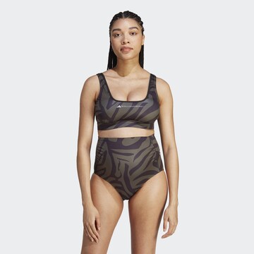 ADIDAS BY STELLA MCCARTNEY Bralette Sports bikini top in Brown: front