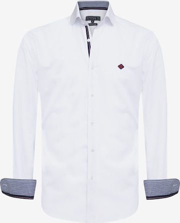 Sir Raymond Tailor Regular fit Button Up Shirt 'Ganss' in White: front