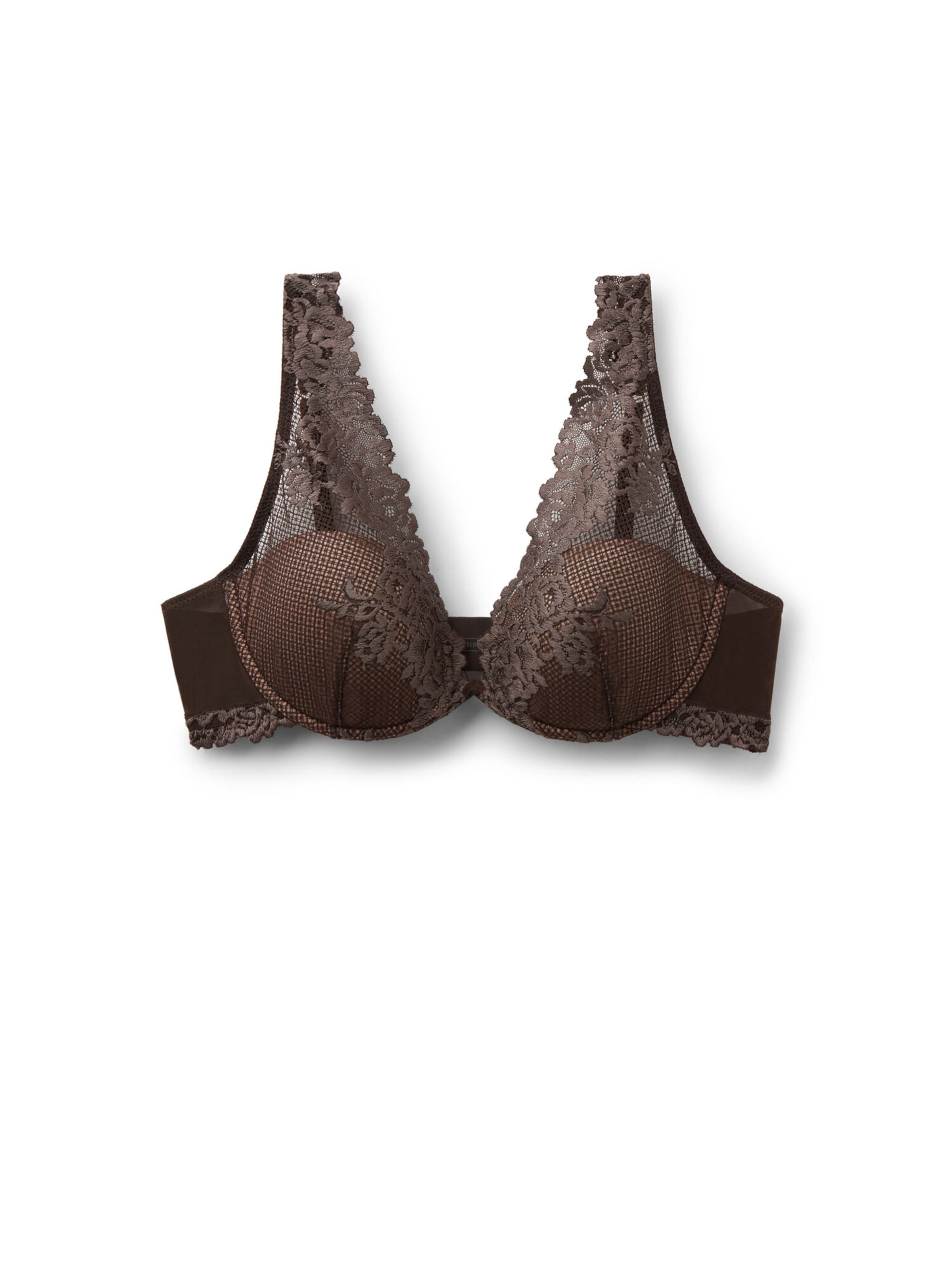 INTIMISSIMI Bra 'Pretty Flowers Elena' in Brown: front
