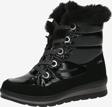 CAPRICE Snowboots in Zwart: voorkant