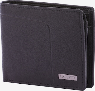 Lancetti Wallet in Black: front