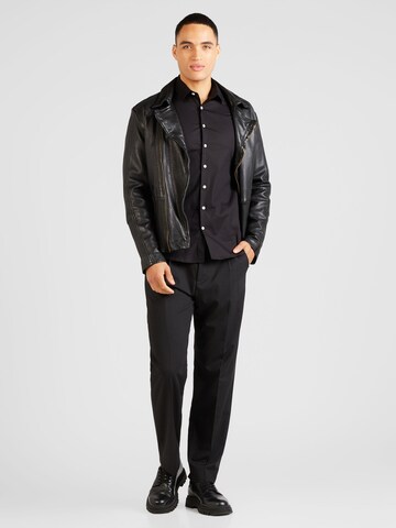 Lindbergh Regular Fit Skjorte i sort