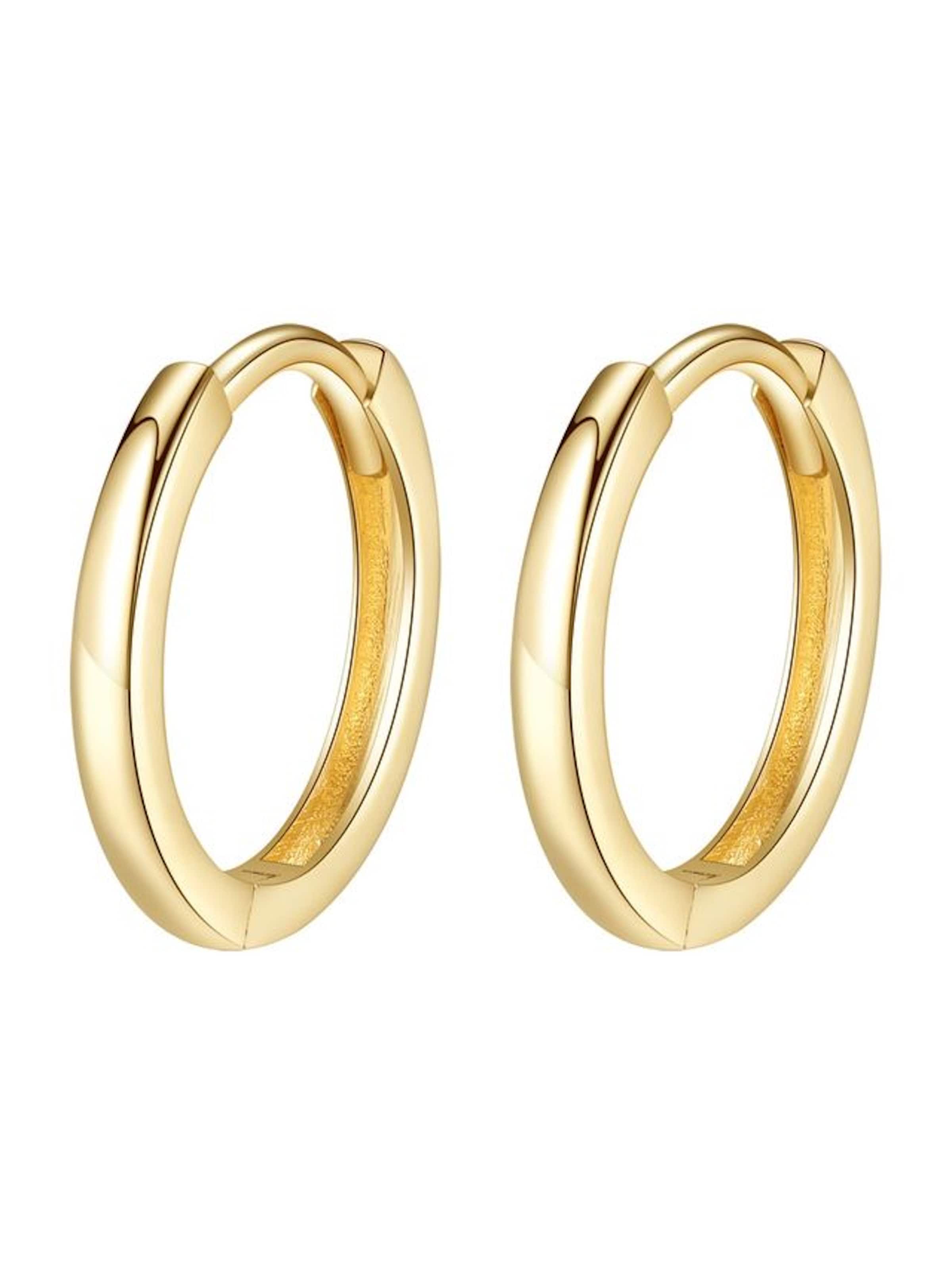 Dear Me Oorbel in Goud: voorkant