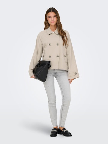 Manteau mi-saison 'ONLJuliane' ONLY en gris