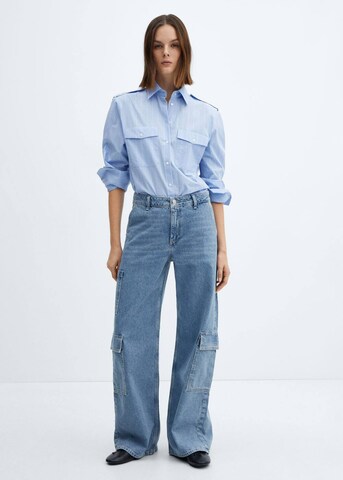 MANGO Loosefit Jeans in Blau