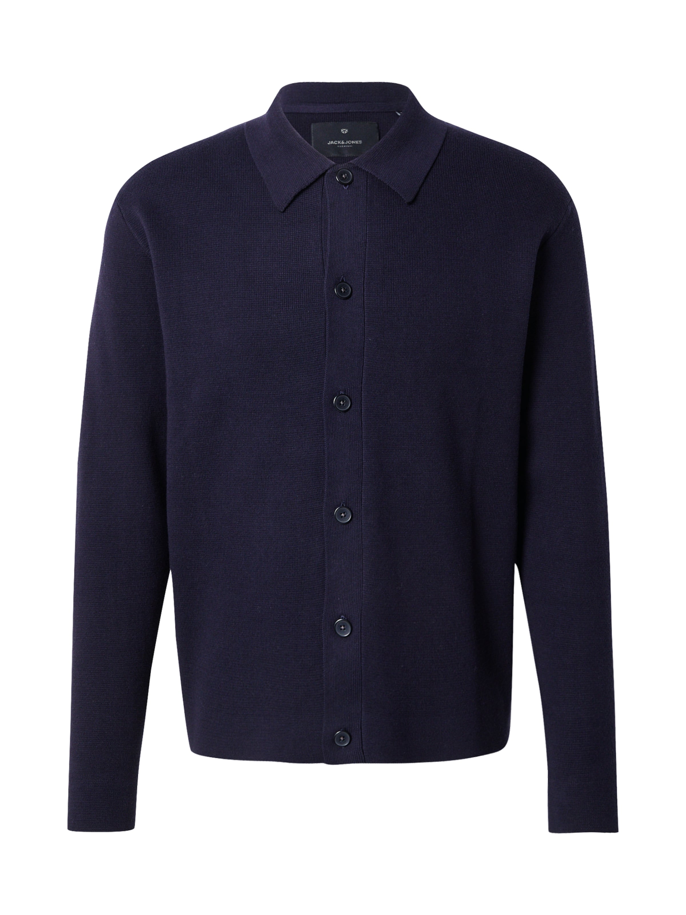 Geacă tricotată 'JPRBLAMILANO SPRING' de la JACK & JONES pe albastru: față