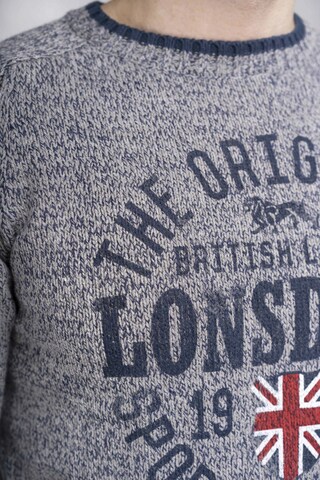 Pull-over 'Borden' LONSDALE en gris
