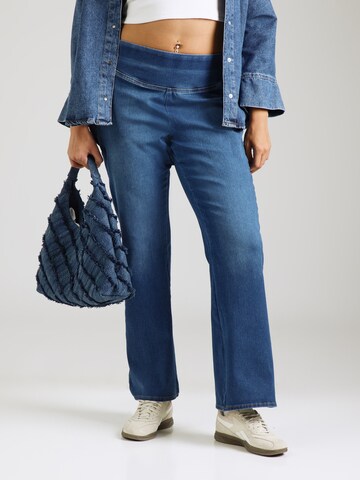 ONLY Carmakoma Flared Jeggings 'CARRoyal' i blå: framsida