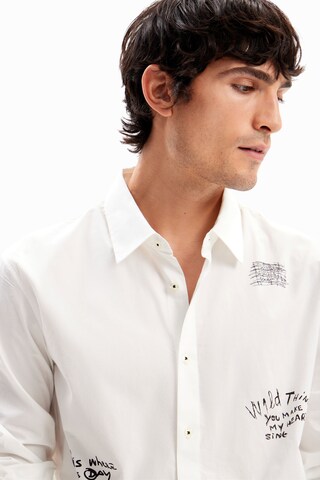 Desigual - Ajuste regular Camisa en blanco