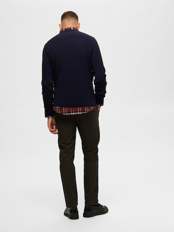 SELECTED HOMME Pullover 'Berg' in Blau