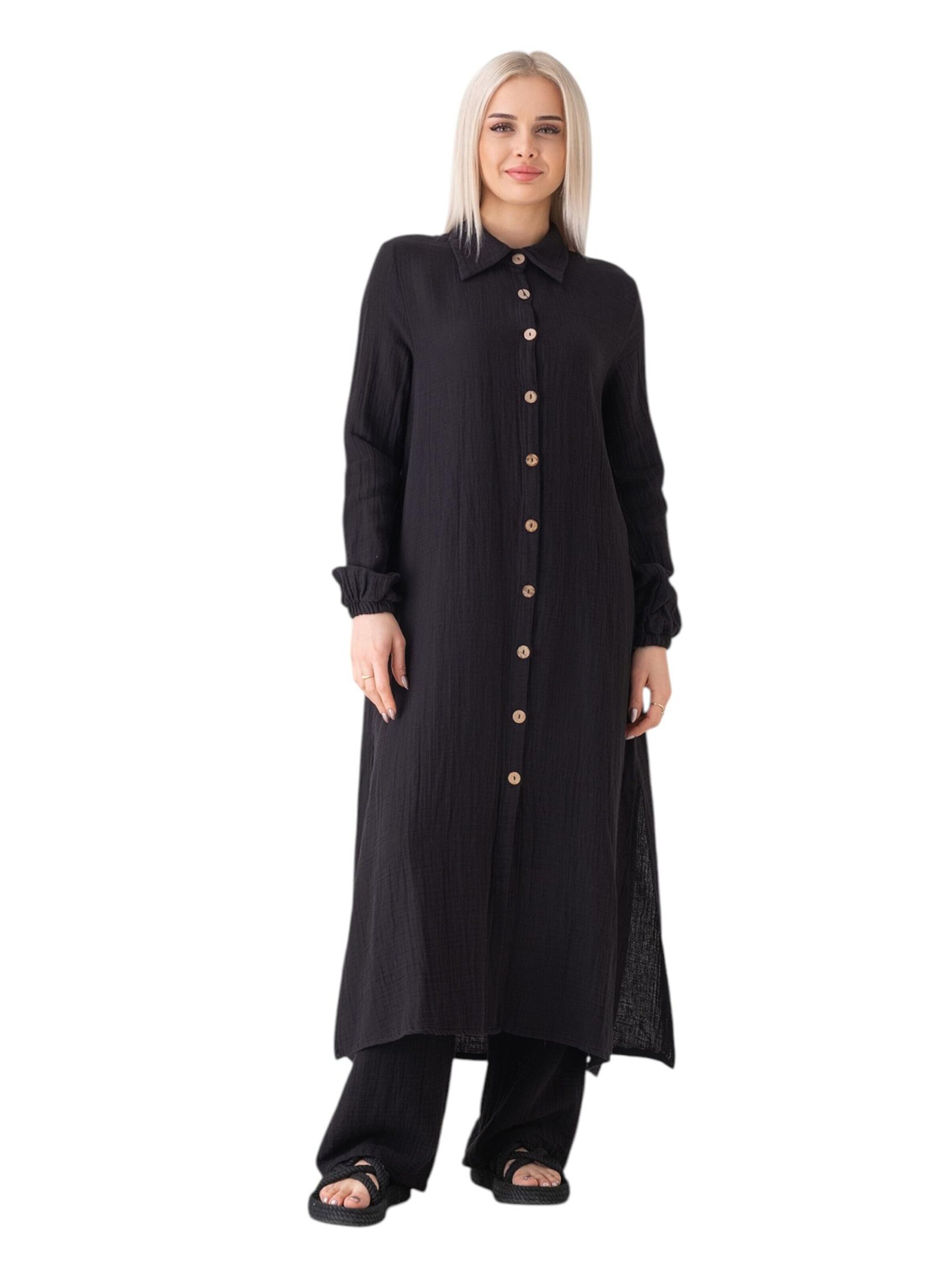 WENOR Blouse 'Nergis' in Zwart