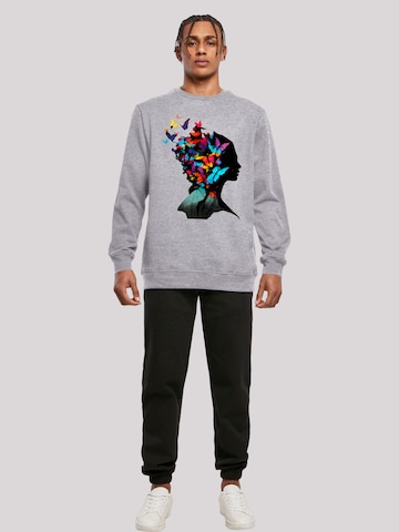 F4NT4STIC Sweatshirt 'Schmetterling' in Grijs