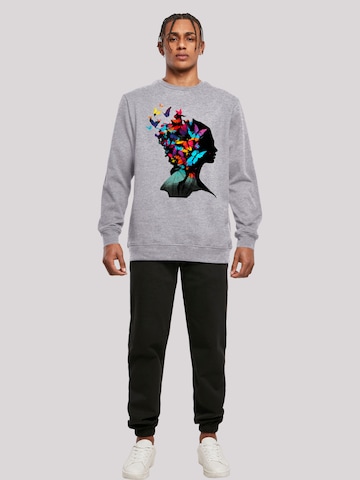 F4NT4STIC Sweatshirt 'Schmetterling' in Grau