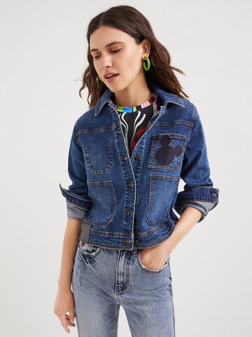 Desigual Between-Season Jacket in Blue: front