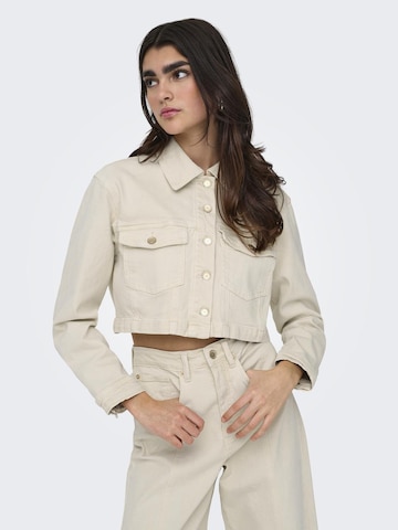 Veste mi-saison 'HEATHER' ONLY en beige : devant