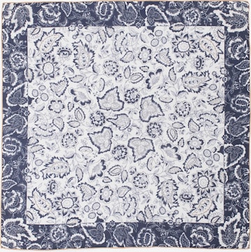 MayTree - Chal 'Seidentuch mit Baumwolle' en azul: frente