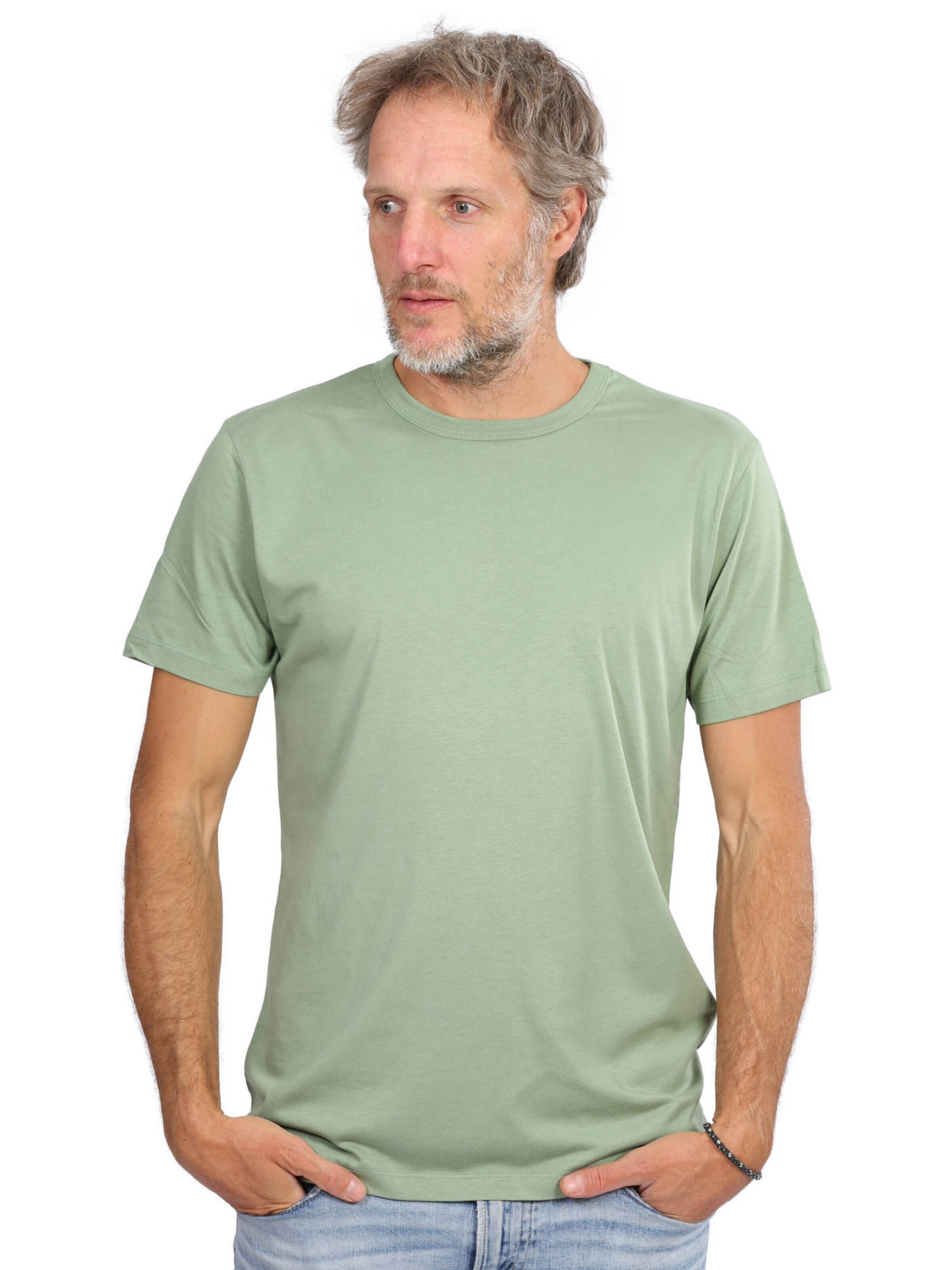 Life-Tree Shirt 'Basic Bamboo Green'‌‌‌‌‌‌‌‌ in Grün