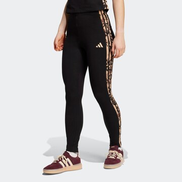 ADIDAS SPORTSWEAR Skinny Sporthose in Schwarz: Vorderseite