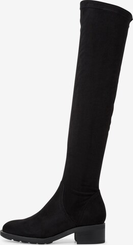 TAMARIS Over the Knee Boots in Black