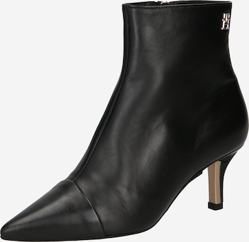 TOMMY HILFIGER Ankle Boots in Black: front