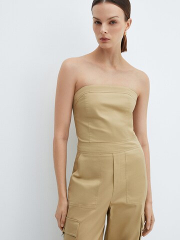 MANGO Jumpsuit 'Boat' in Beige