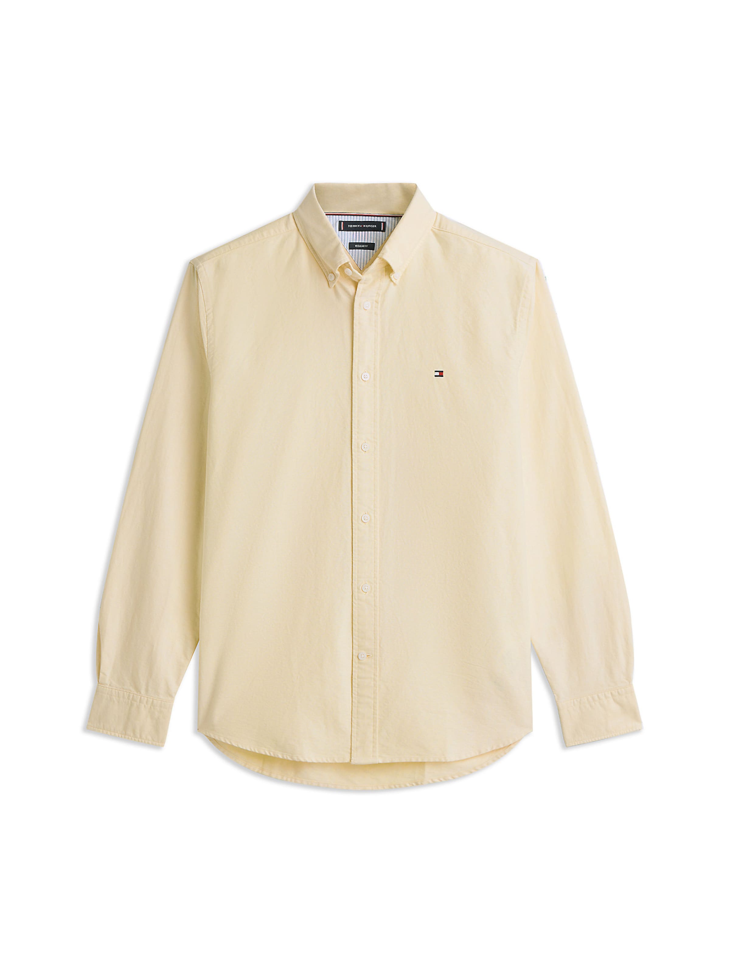 TOMMY HILFIGER Button Up Shirt in Yellow: front