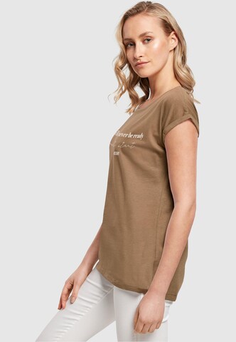 T-shirt 'Just Start' Merchcode en marron