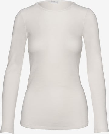 TRIUMPH - Camisa 'Beauty Layers' em branco: frente