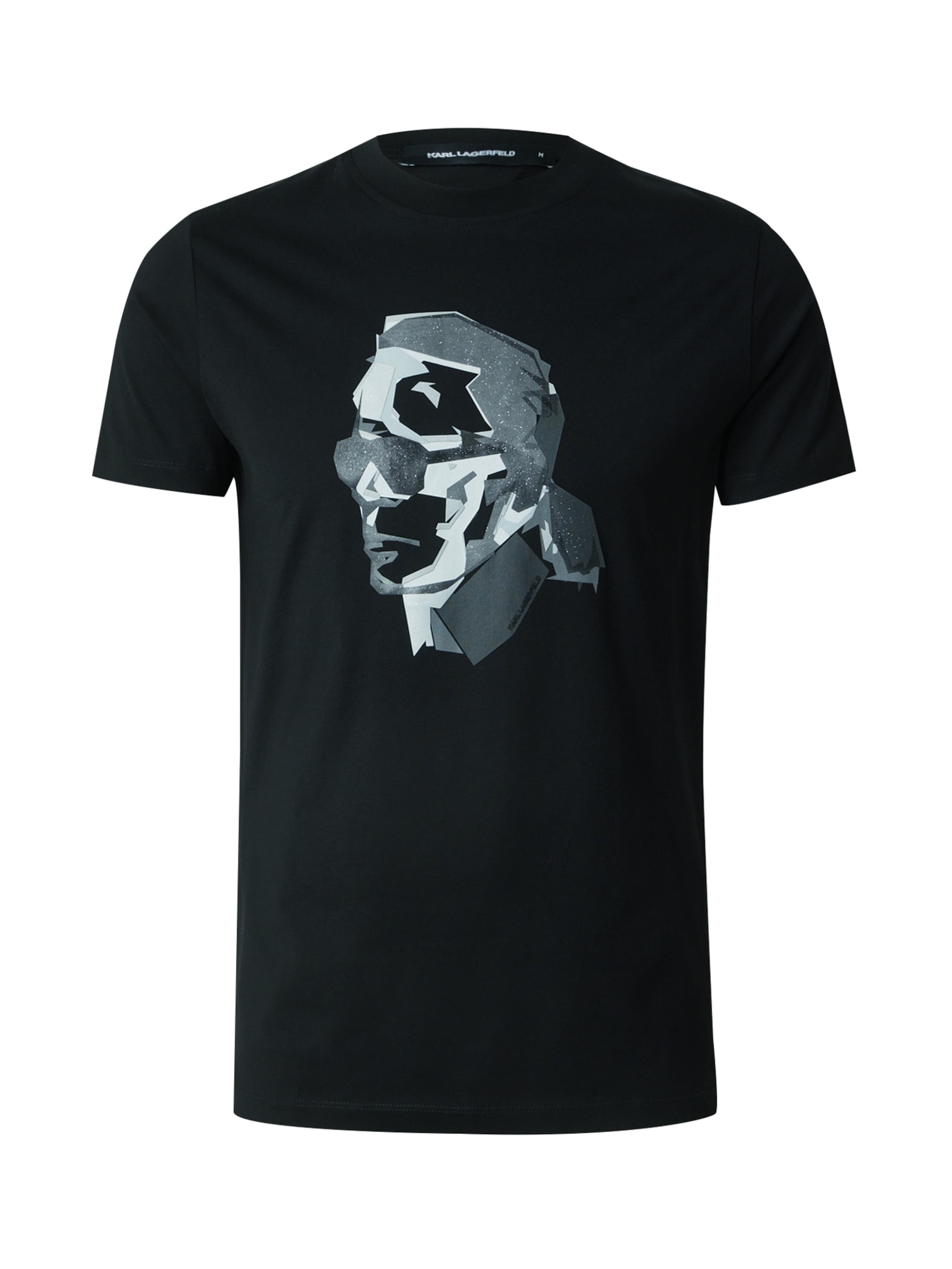 Karl Lagerfeld T-shirt i svart: framsida