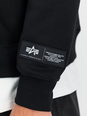 Felpa di ALPHA INDUSTRIES in nero