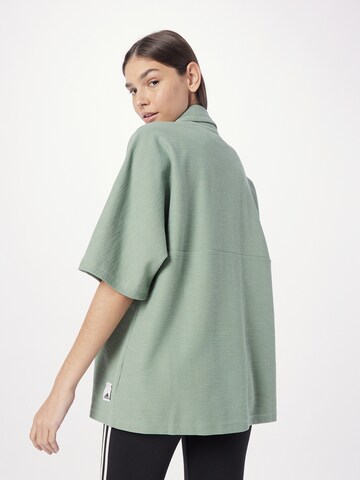 ADIDAS SPORTSWEAR Multifunctionele blouse 'Lounge Terry Loop' in Groen