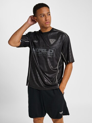 T-Shirt fonctionnel Hummel en noir : devant