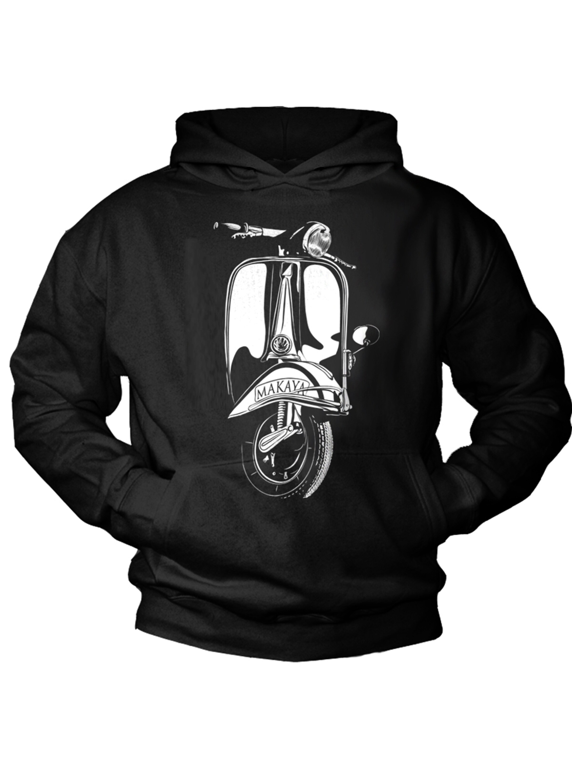 MAKAYA Sweatshirt in Black: front