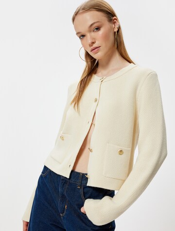 Koton Strickjacke in Weiß