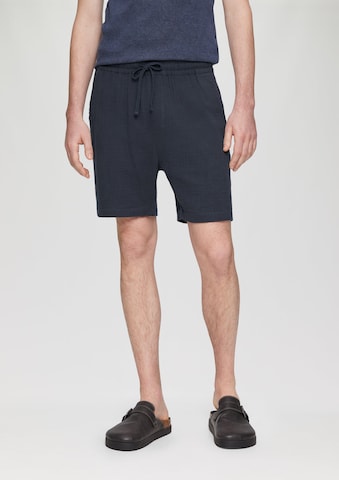 QS Regular Trousers in Blue: front